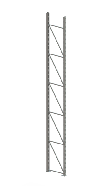 Palettenregal Ständer 100/20 S – 600×80 cm, verzinkt