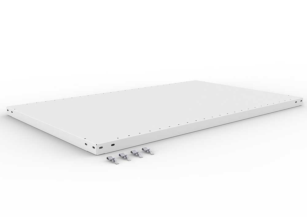 Metallregal Zusatzboden – 130×80 cm, 230 kg, RAL 7035