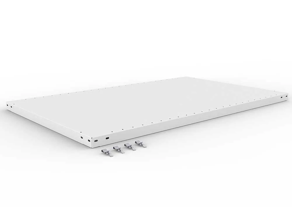 Metallregal Zusatzboden – 130×80 cm, 230 kg, RAL 7035