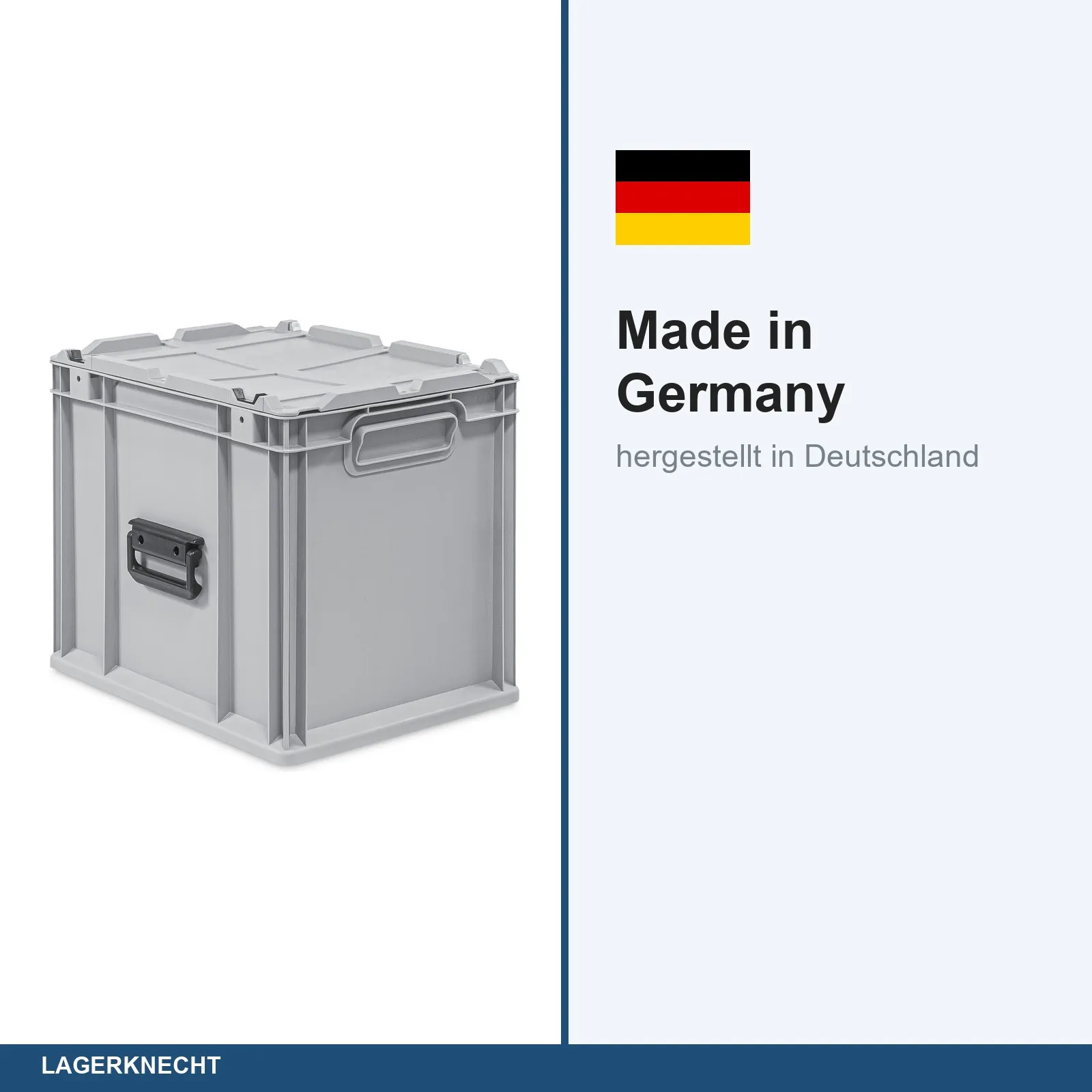 Eurokoffer 40x30x34 cm, NextGen Portable, Griffe geschl.