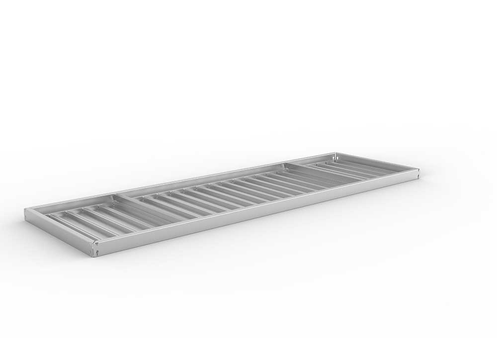 Schwerlastregal Zusatzfachebene 250×80 cm – Stahlpaneel, verzinkt (Variante)