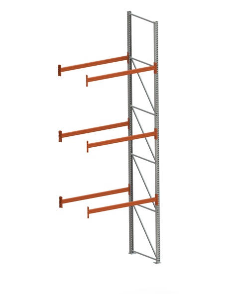 Palettenregal Stabil Anbauregal – 550×180×110 cm, 4 Ebenen