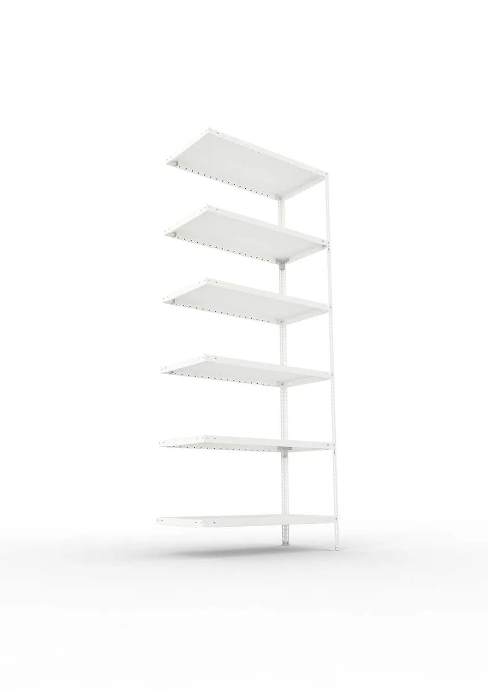 Kellerregal Pro Schraubsystem Anbauregal 250×100×50 cm, 100 kg, 6 Böden