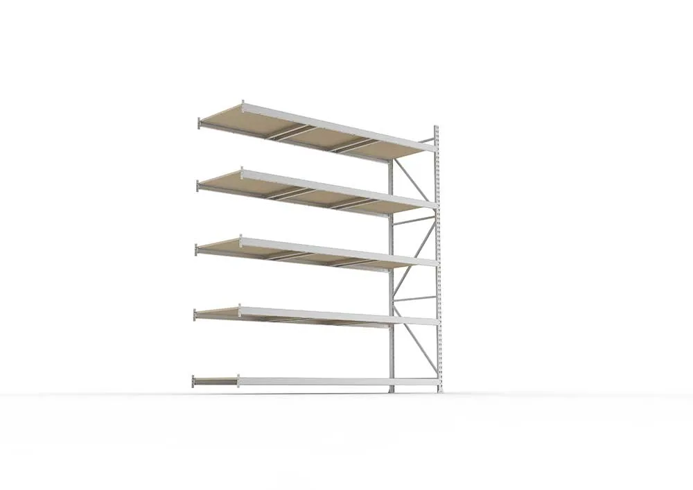 Weitspannregal Anbauregal 300×260×80 cm – Spanplatten, verzinkt
