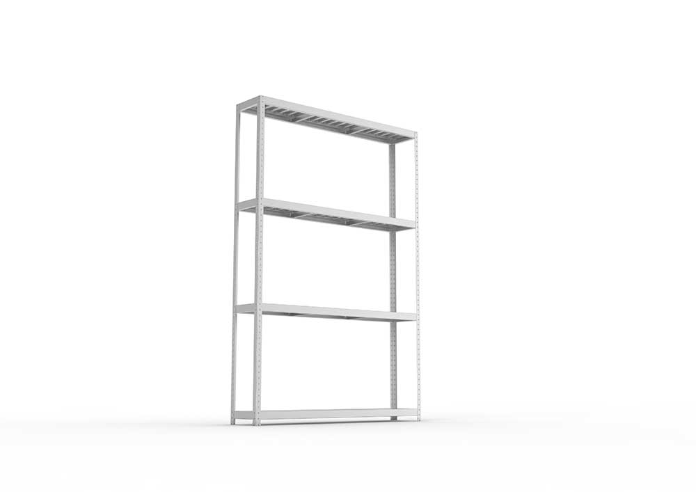 Schwerlastregal 297×200×40 cm – Stahlpaneele, verzinkt