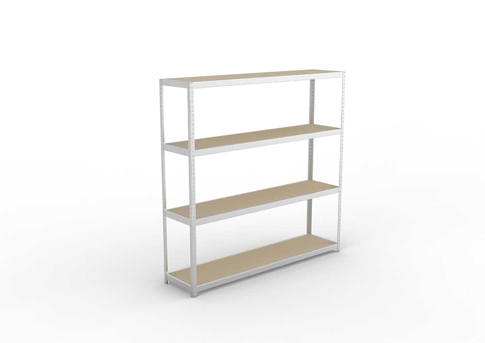 Schwerlastregal 247×250×60 cm – Spanplatten, verzinkt (Varianten)