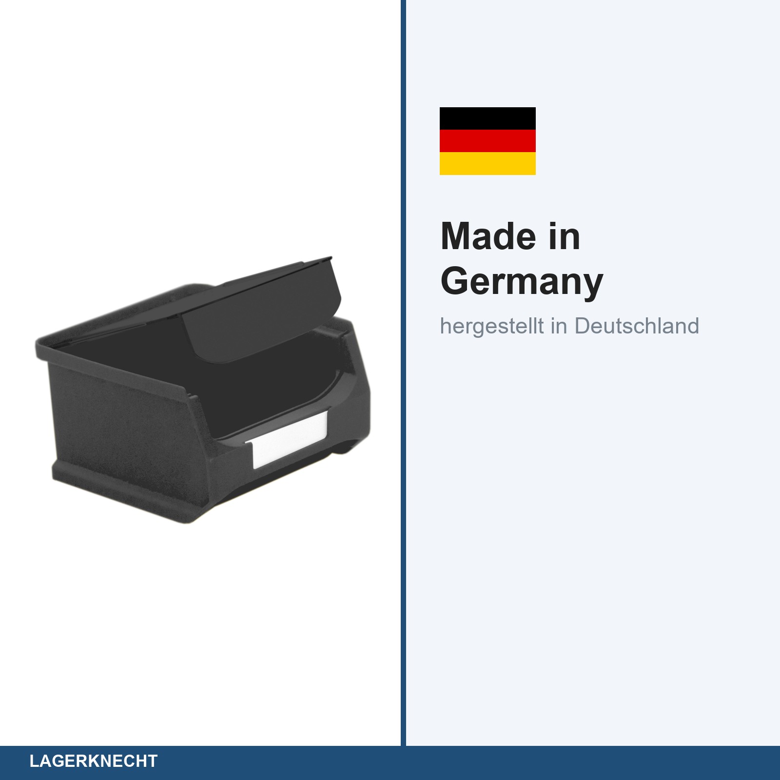 Abdeckung für Sichtlagerbox 1.0 leitfähig (Pack = 10 Stück)