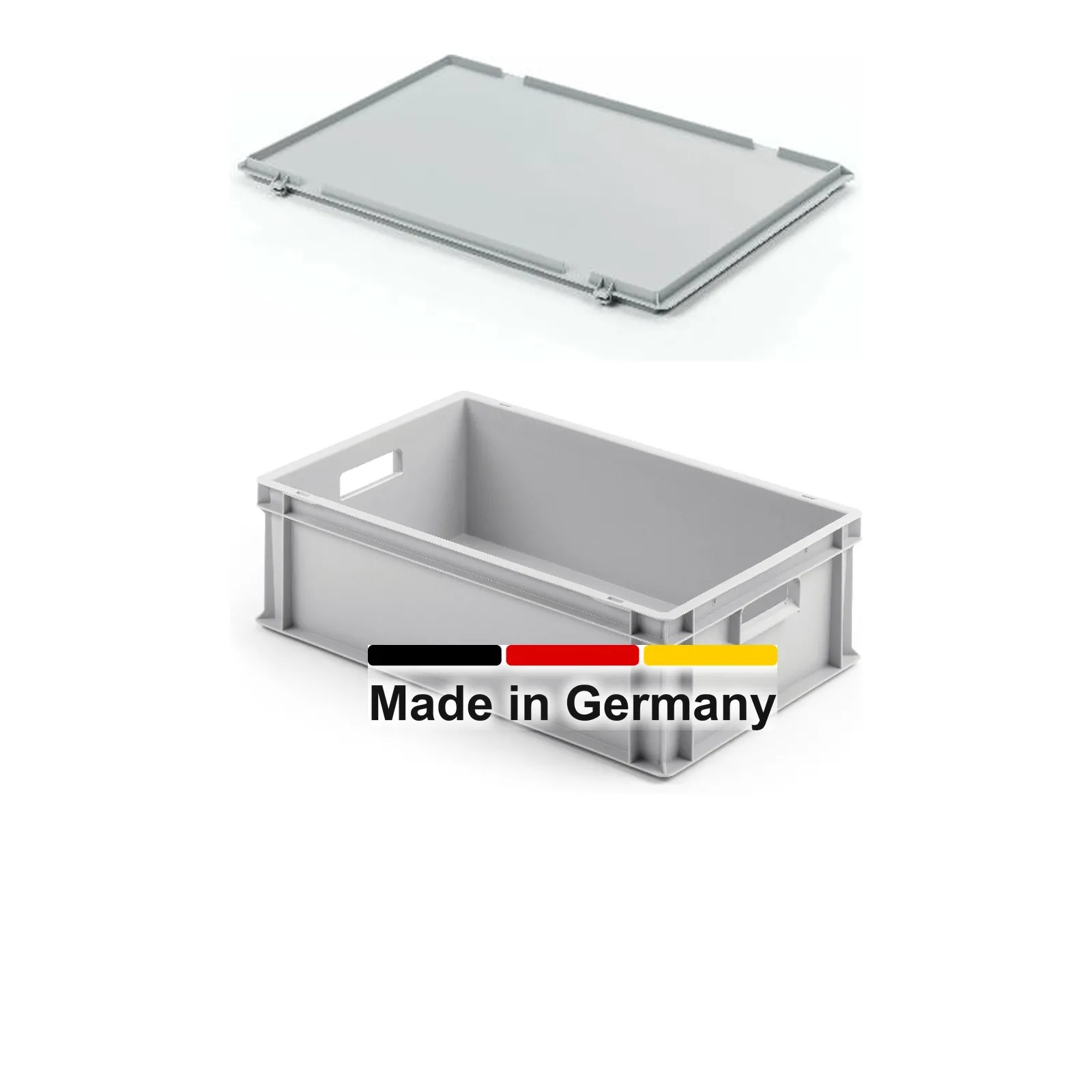 Eurobox 60x40x17 cm mit Scharnierdeckel, UNISTA