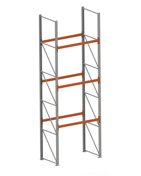 Palettenregal Stabil Grundregal – 550×180×110 cm, 4 Ebenen