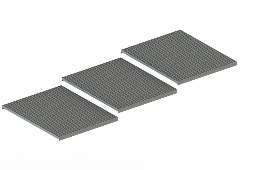 Palettenregal Gitterrost aufgelegt 270×110 cm TPro-Flex5x1,7 – 500 kg