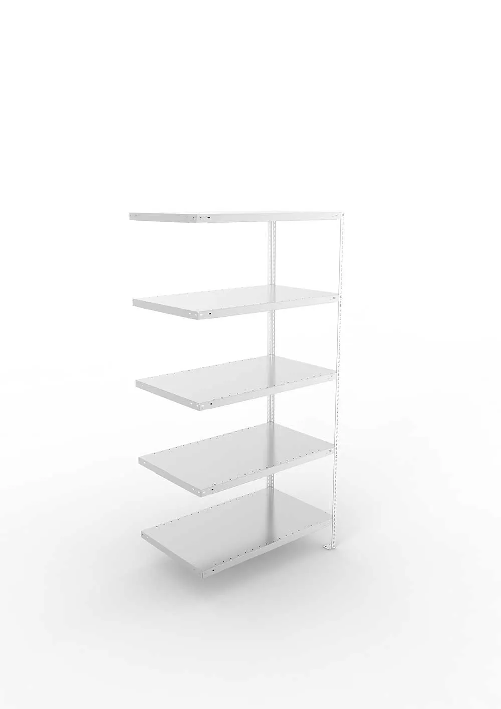 Kellerregal Pro Schraubsystem Anbauregal 200×100×60 cm, 100 kg, 5 Böden, verzinkt