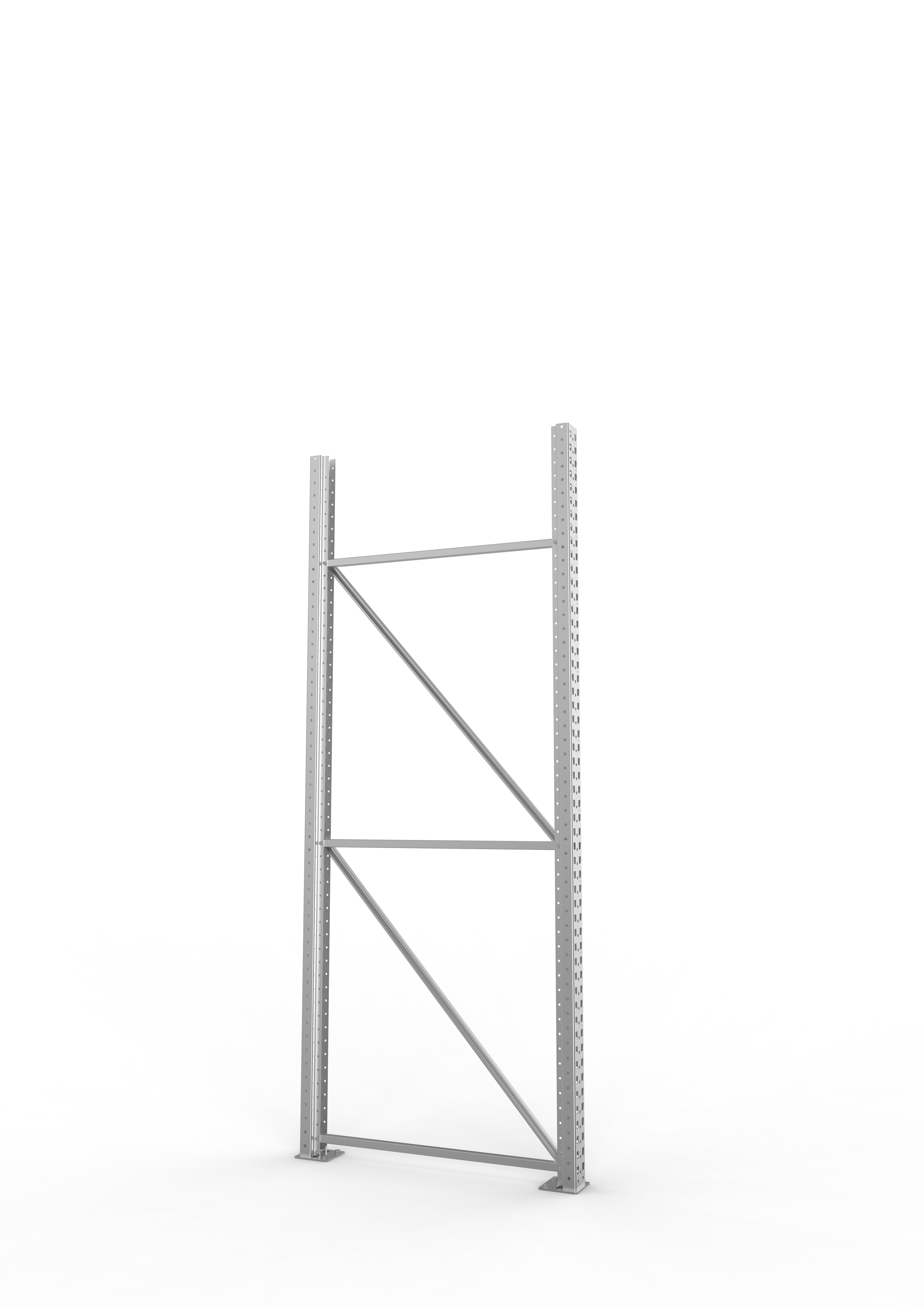 Palettenregal Ständer 100/20 S – 270×110 cm, verzinkt