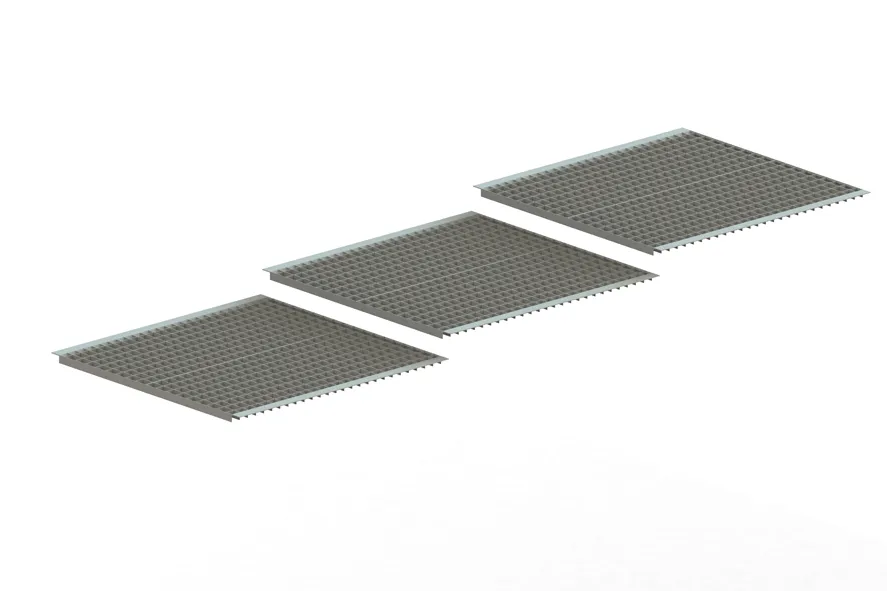 Palettenregal Gitterrost eingelegt 330×110 cm TS40x2 – 850 kg