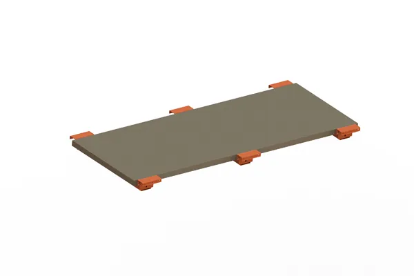 Palettenregal Spanplattenboden + Tiefenauflage 180×80 cm, 38 mm