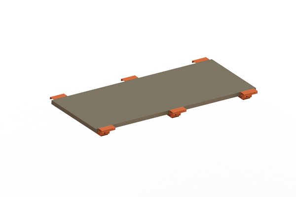 Palettenregal Spanplattenboden + Tiefenauflage 180×80 cm, 38 mm