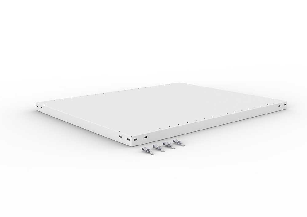 Metallregal Zusatzboden – 100×80 cm, 230 kg, RAL 7035