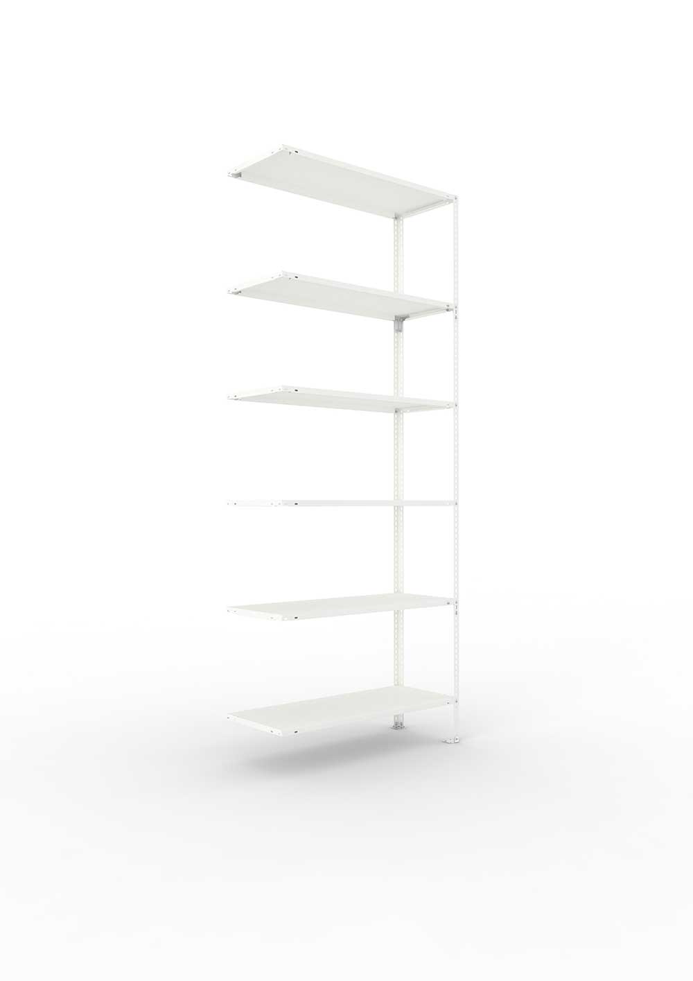 Kellerregal Pro Schraubsystem Anbauregal 250×100×40 cm, 80 kg, 6 Böden