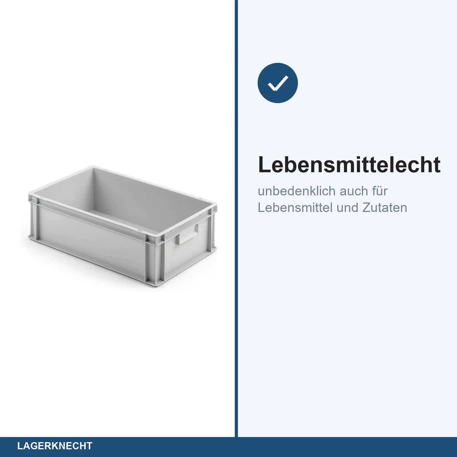 Eurobox 60x40x17 cm mit Scharnierdeckel, UNISTA