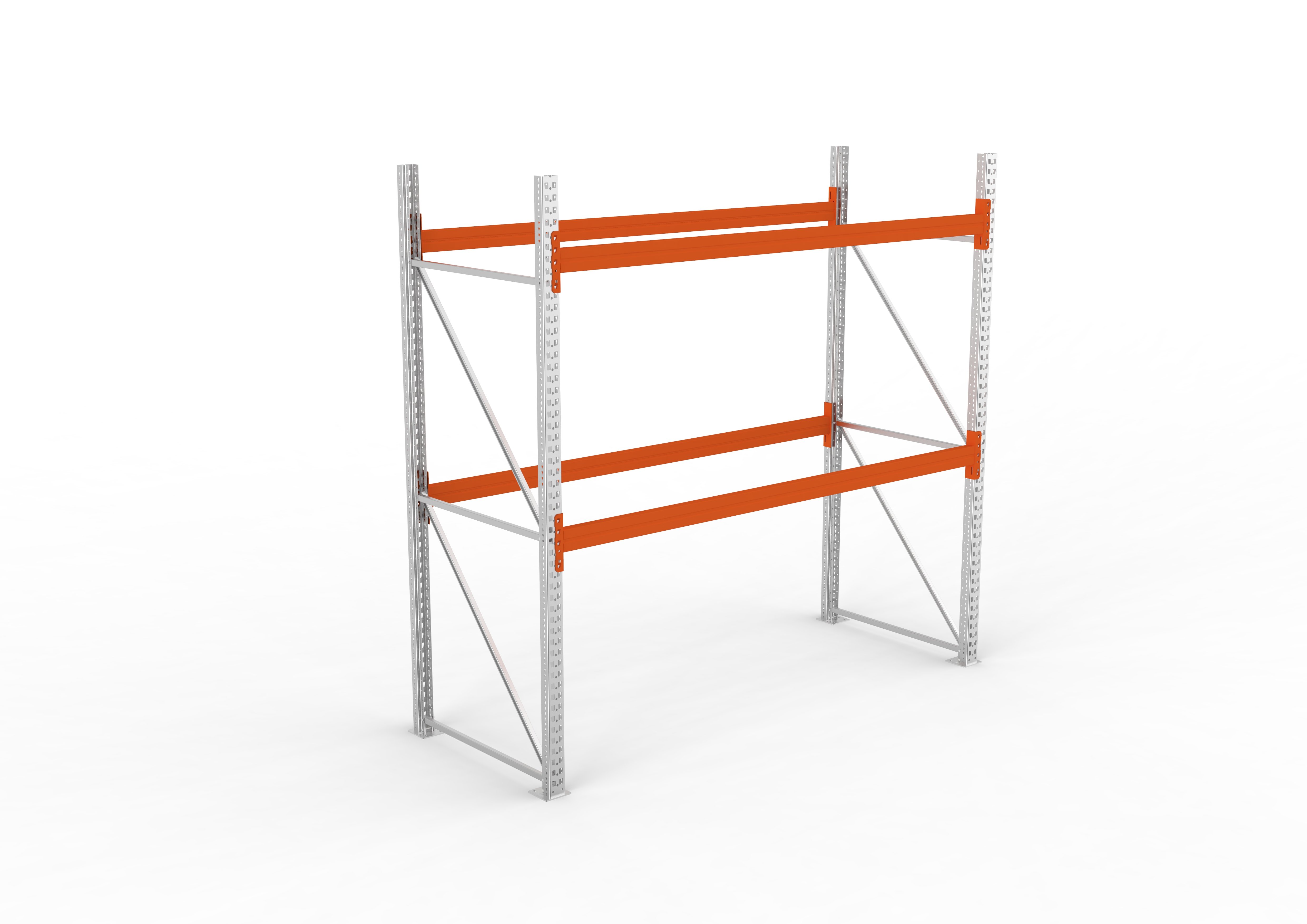 Palettenregal Extrastabil Grundregal – 270×270×110 cm, 3 Ebenen