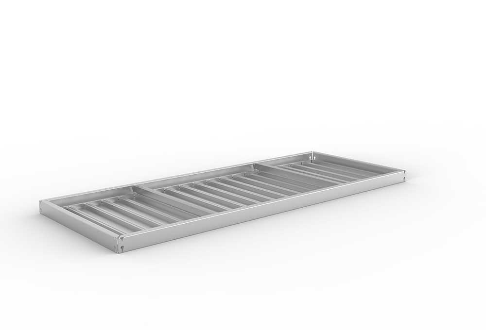 Schwerlastregal Zusatzfachebene 200×80 cm – Stahlpaneel, verzinkt