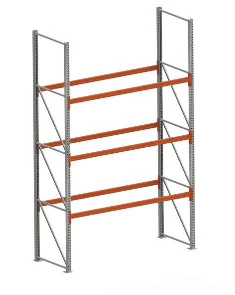 Palettenregal Stabil Grundregal – 440×270×110 cm, 4 Ebenen