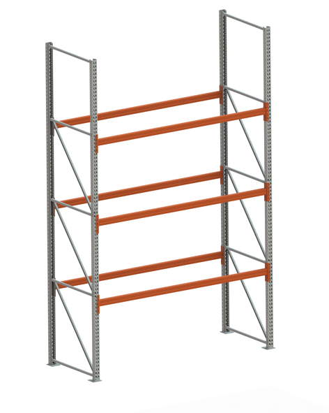 Palettenregal Stabil Grundregal – 440×270×110 cm, 4 Ebenen