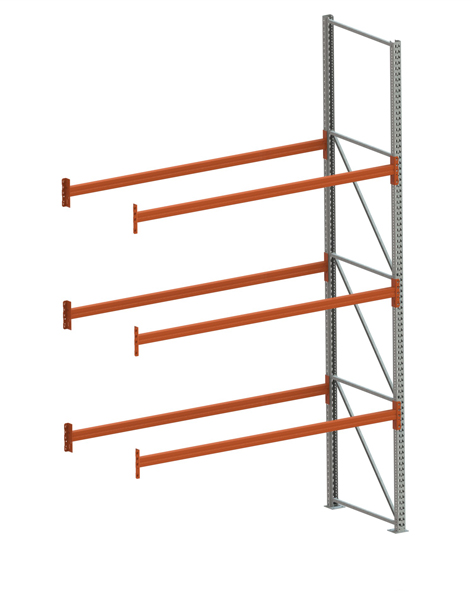 Palettenregal Stabil Anbauregal – 440×270×110 cm, 4 Ebenen