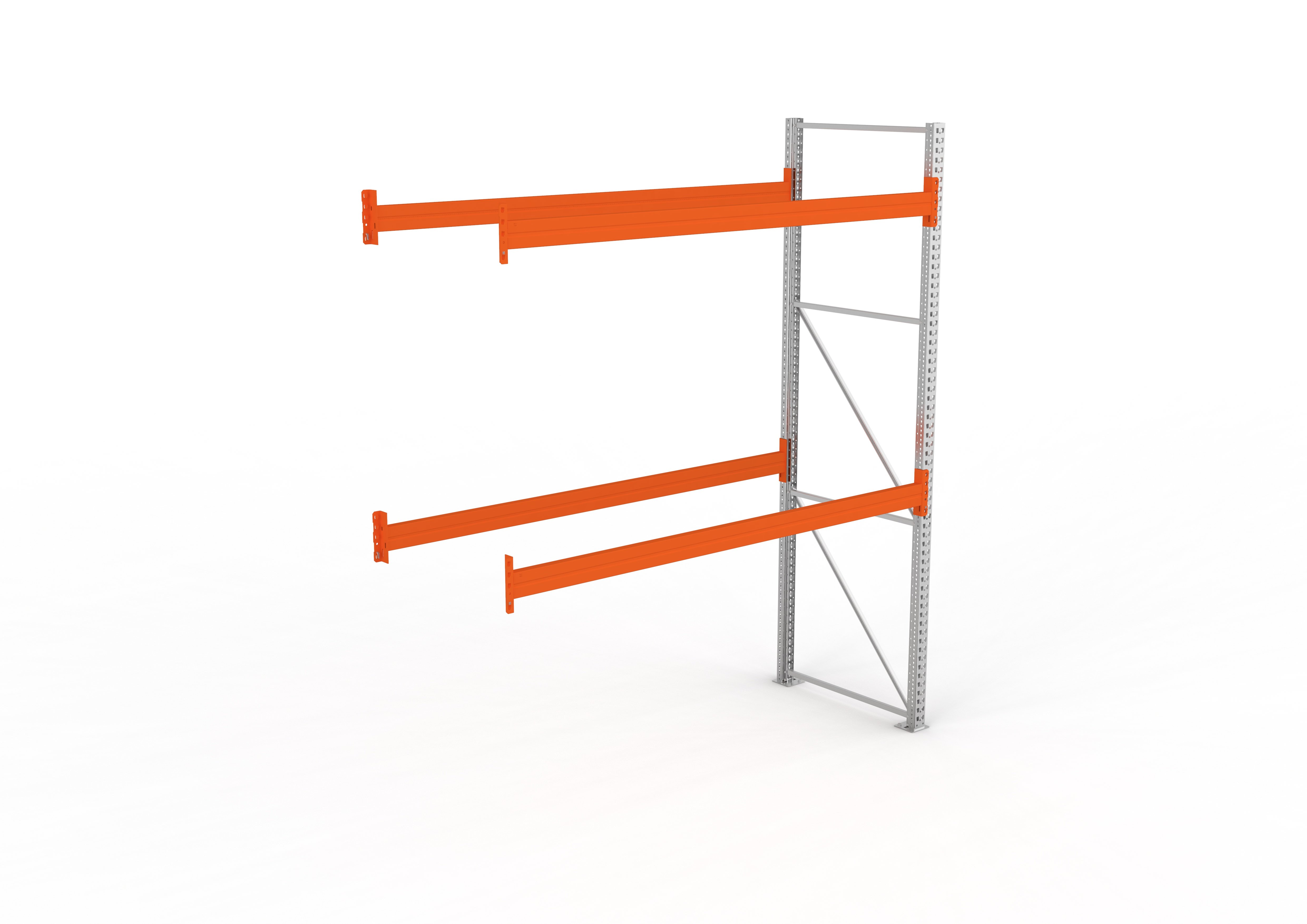 Palettenregal Anbaumodul – 330×278×110 cm, bis 1000 kg, 3 Ebenen