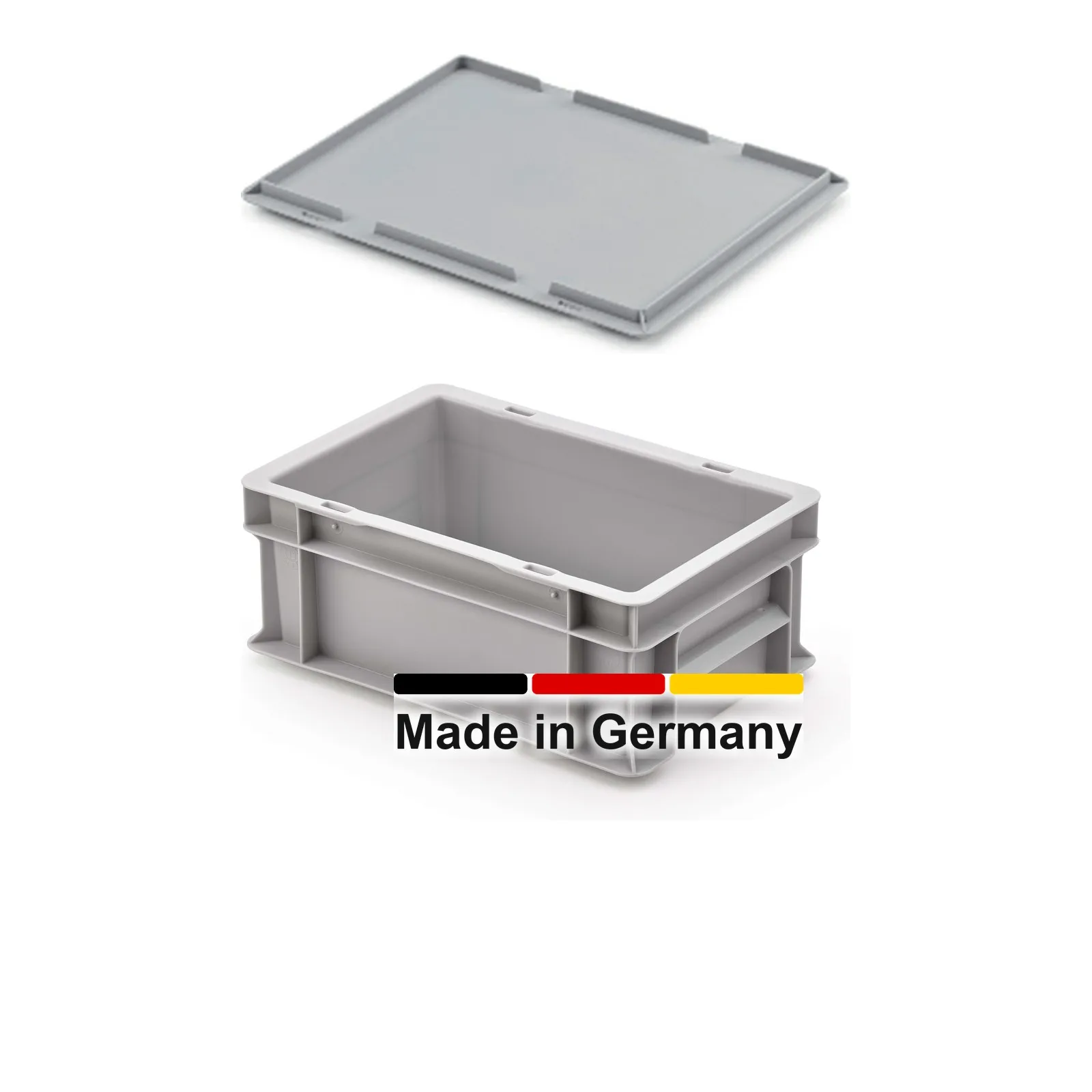 Eurobox 30x20x12 cm mit Scharnierdeckel, UNISTA