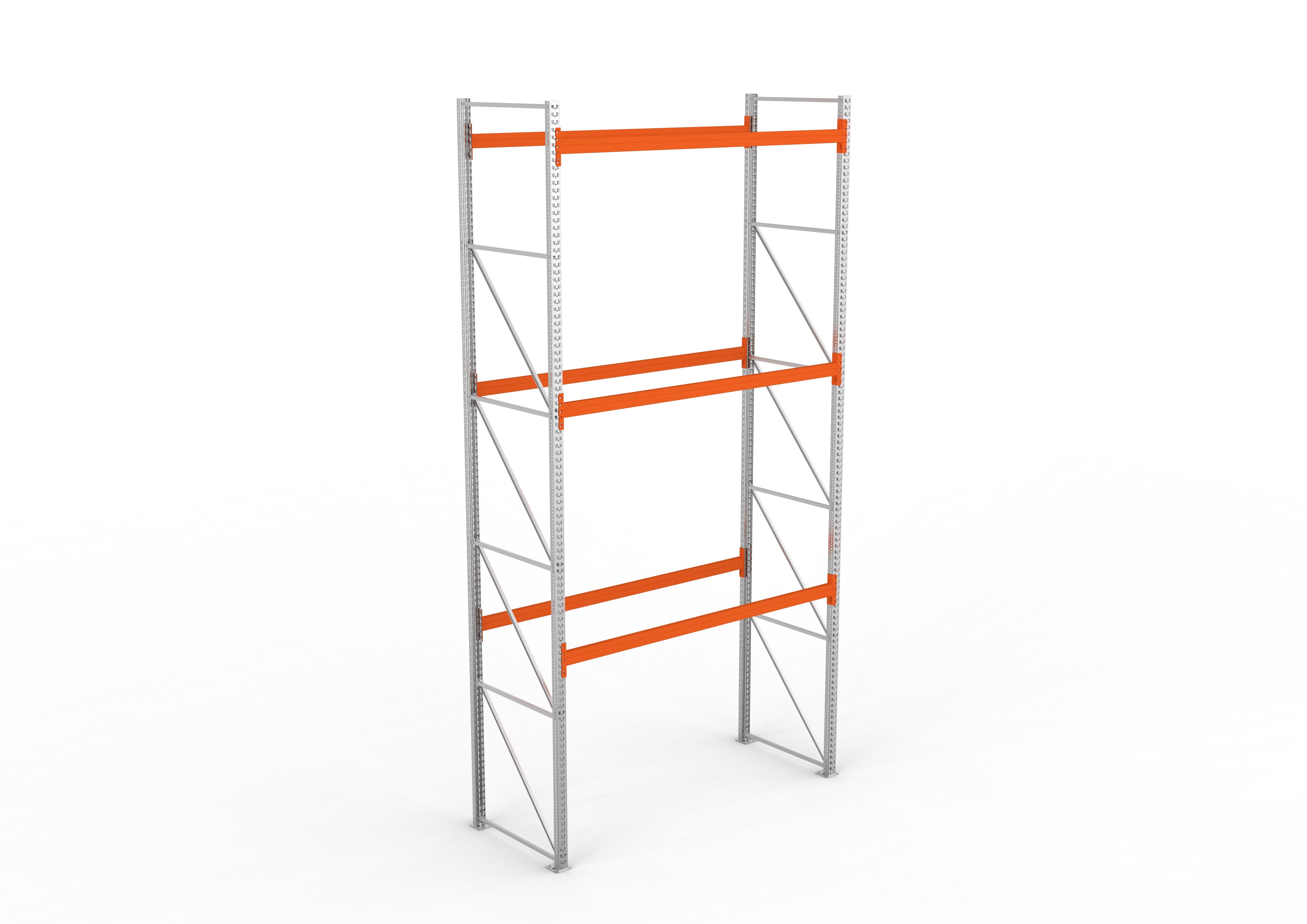 Palettenregal Extrastabil Grundregal – 550×270×110 cm, 4 Ebenen