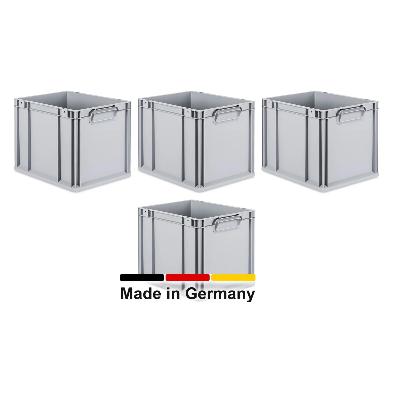 4x Eurobox 40x30x32 cm - NextGen, Griffe geschlossen