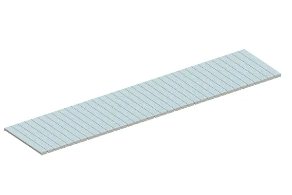 Palettenregal Stahlpaneelboden 360×80 cm, 25 mm