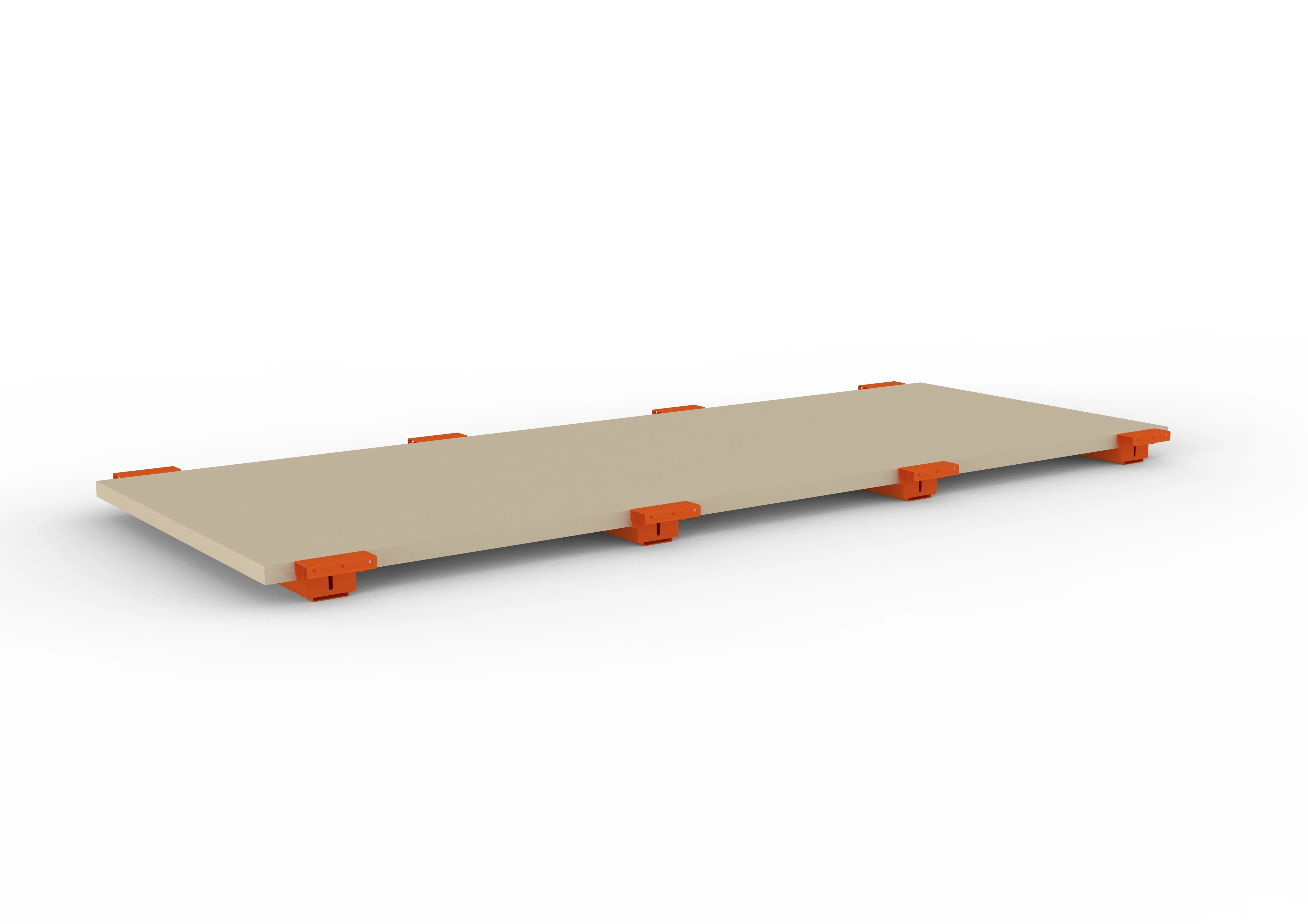 Palettenregal Spanplattenboden + Tiefenauflage 270×110 cm, 38 mm