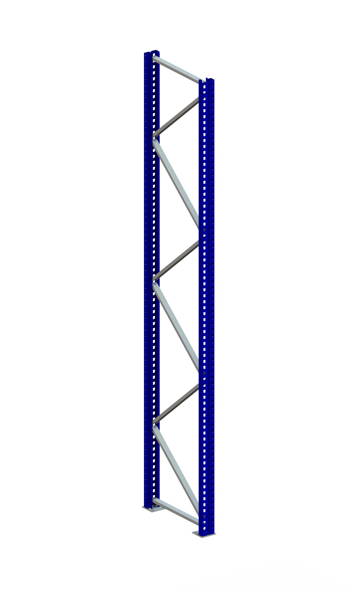 Palettenregal Ständer 120/20 S – 380×80 cm, RAL 5010