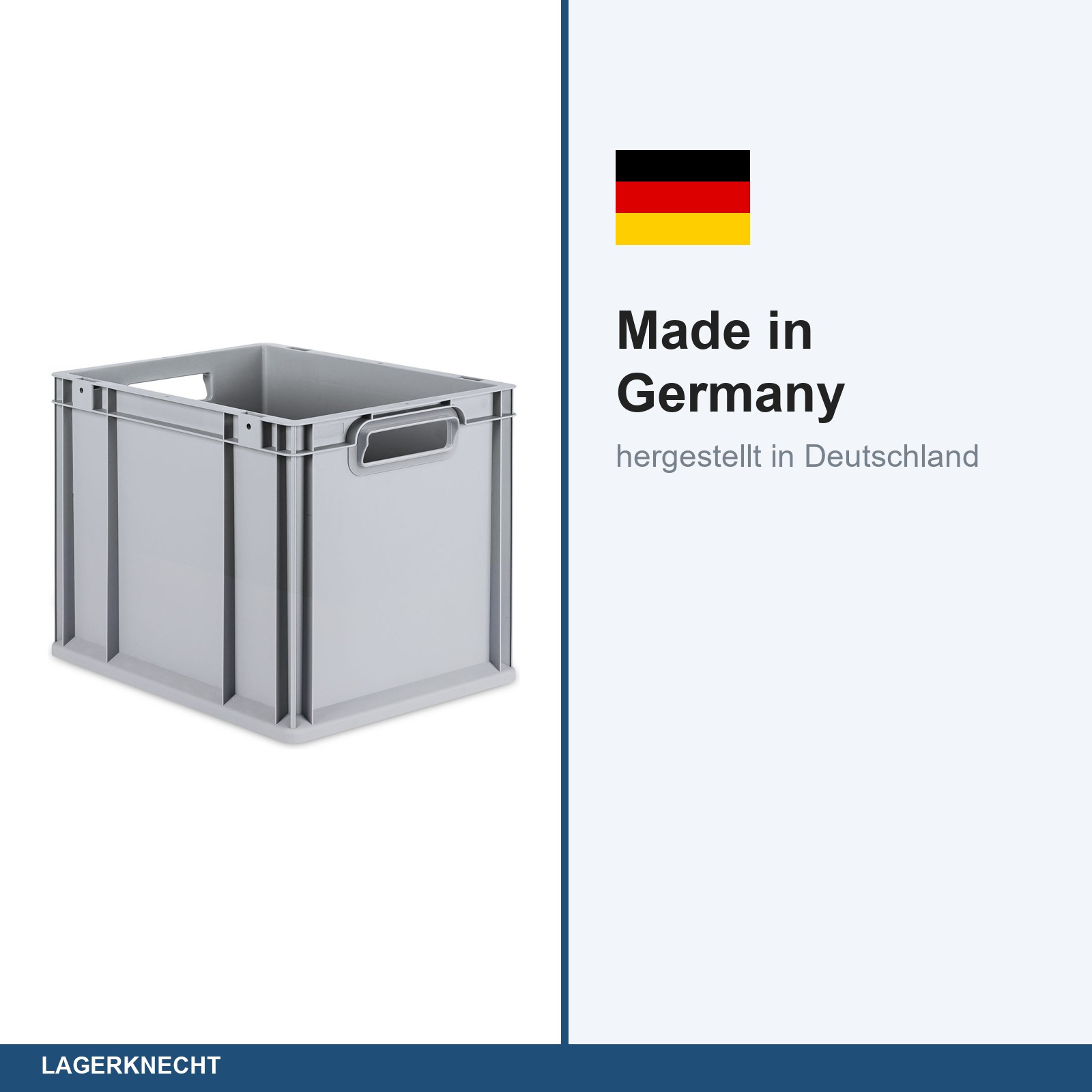 Eurobox 40x30x32 cm mit Scharnierdeckel, NextGen
