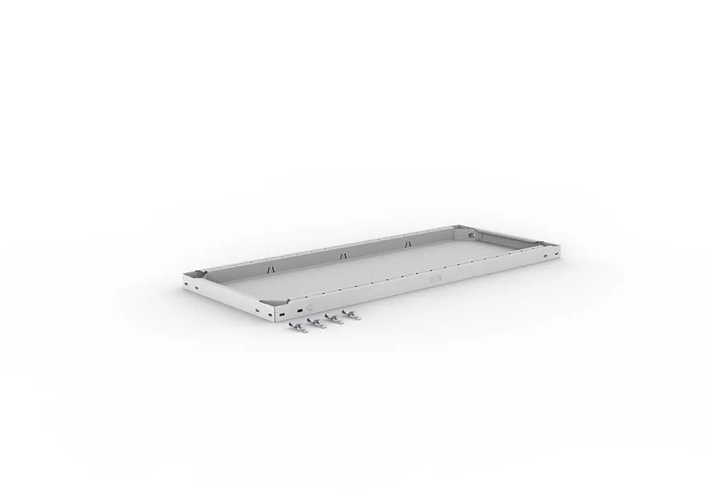 Metallregal Zusatzboden – 100×40 cm, 150 kg, RAL 7035