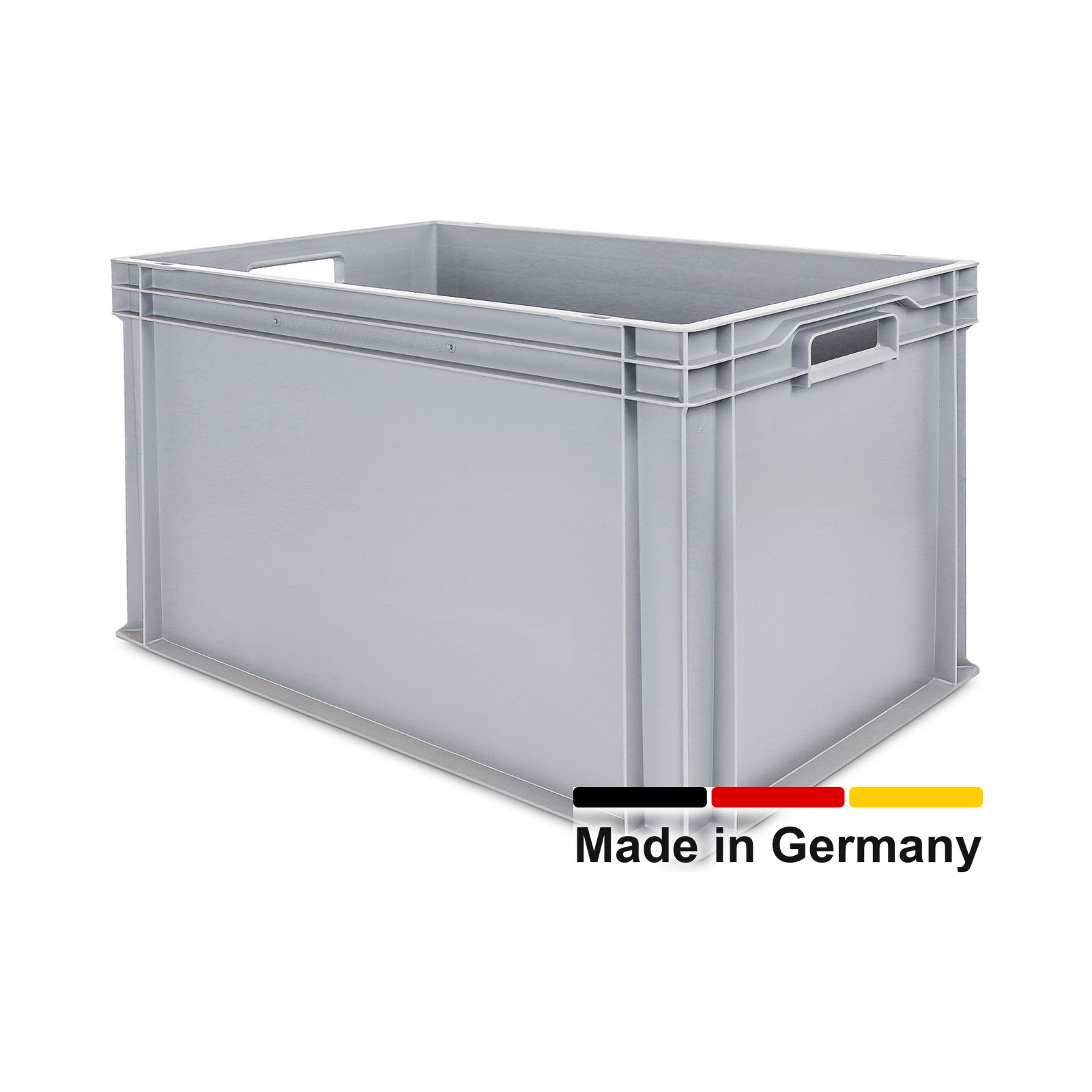 Eurobox 60x40x42 cm, UNISTA, Griffe offen, grau