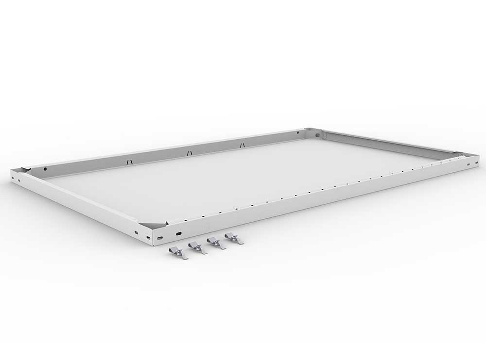Metallregal Zusatzboden – 130×80 cm, 230 kg, RAL 7035