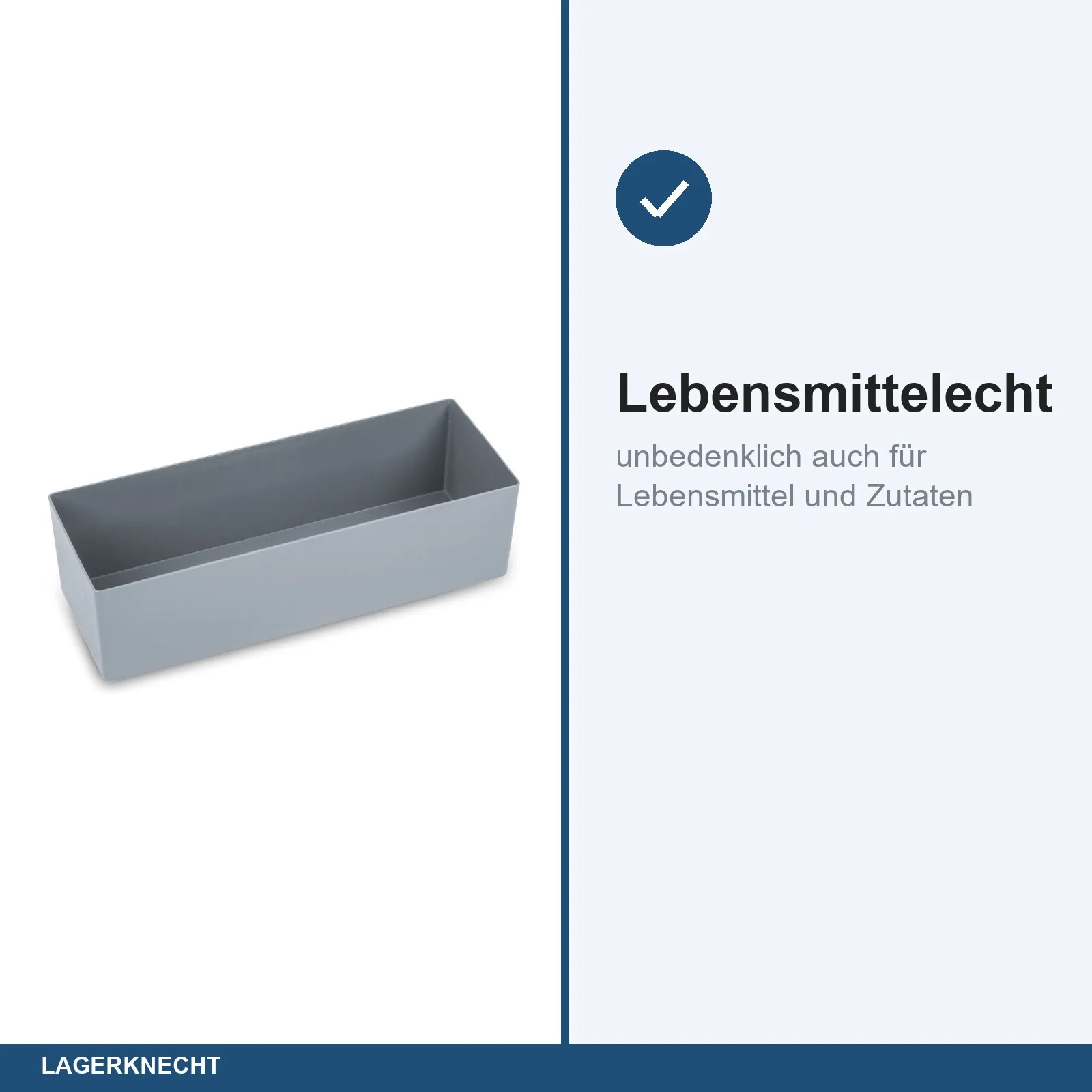 4x Einsatzkasten 36,6x13,3x10 cm - füllt eine Eurobox 60x40