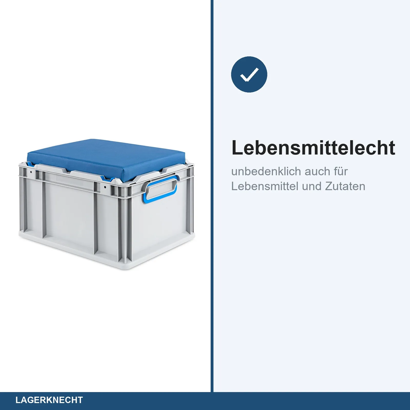 Seat Box 40x30x26 cm, NextGen, Griffe geschl., blau