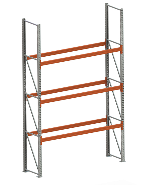 Palettenregal Extrastabil Grundregal – 440×270×80 cm, 4 Ebenen