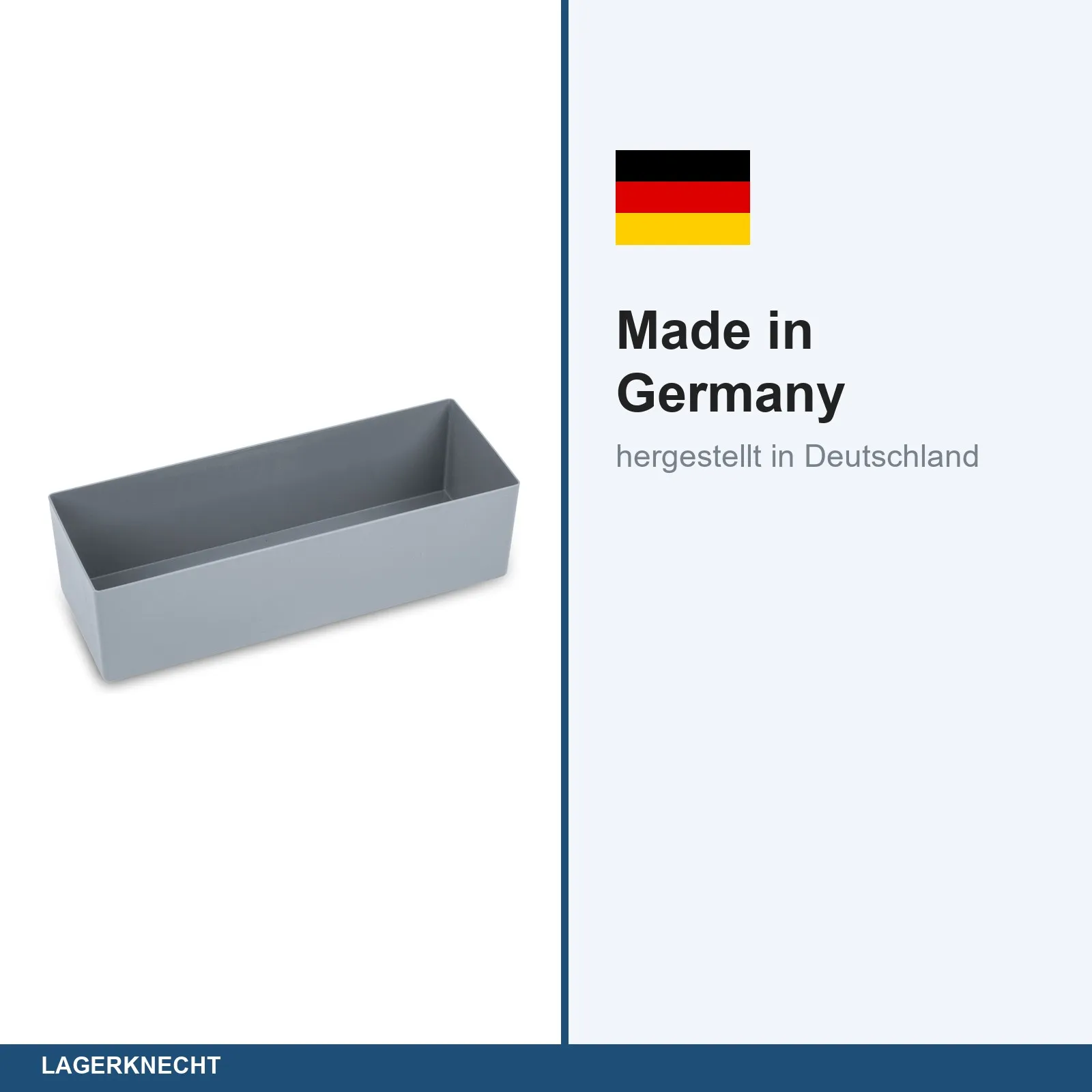 4x Einsatzkasten 36,6x13,3x10 cm - füllt eine Eurobox 60x40