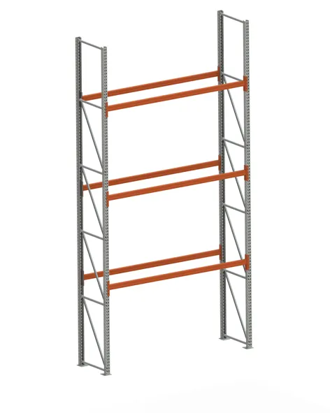 Palettenregal Stabil Grundregal – 550×270×80 cm, 4 Ebenen