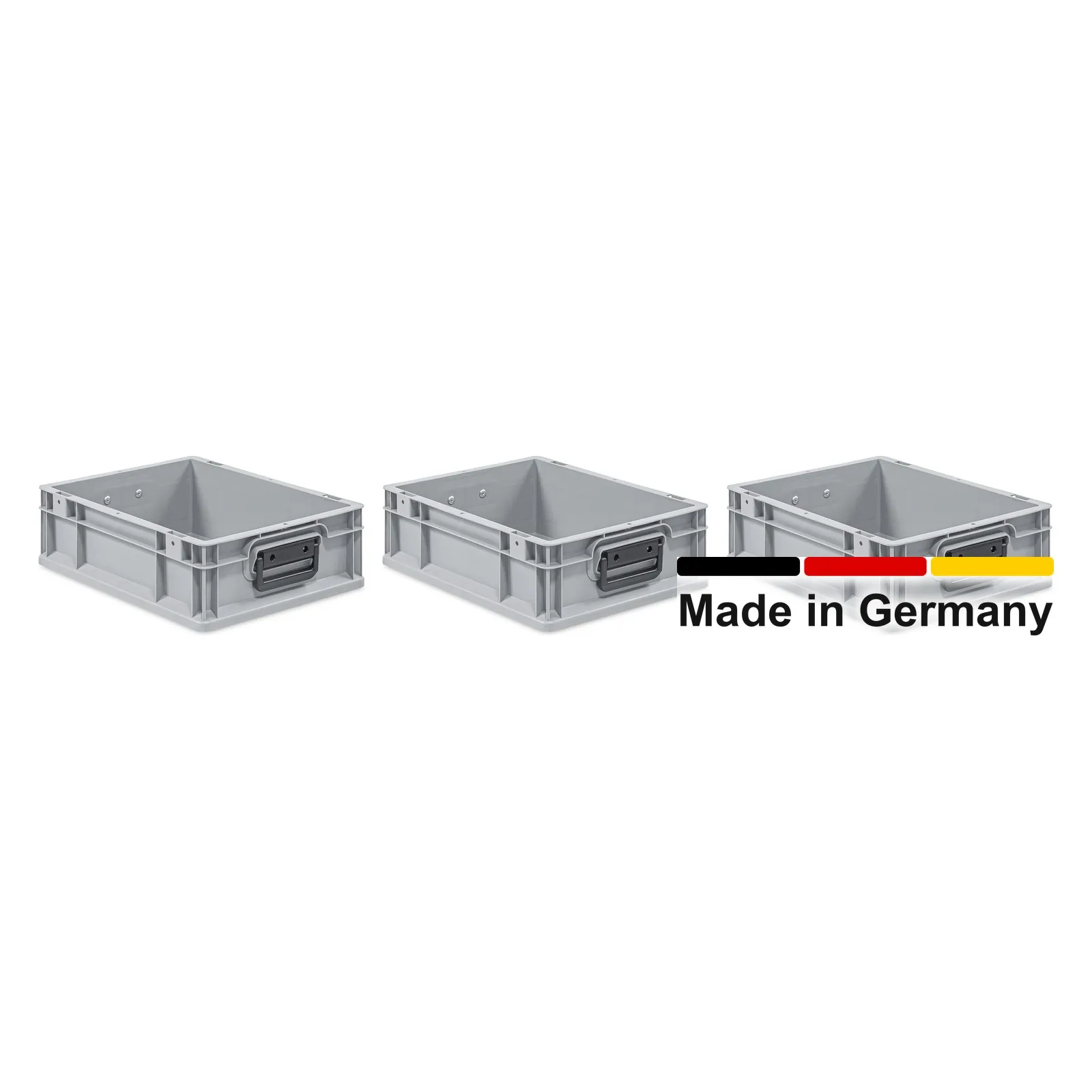 3x Eurobox 40x30x12 cm mit Deckel - NextGen Portable Duo