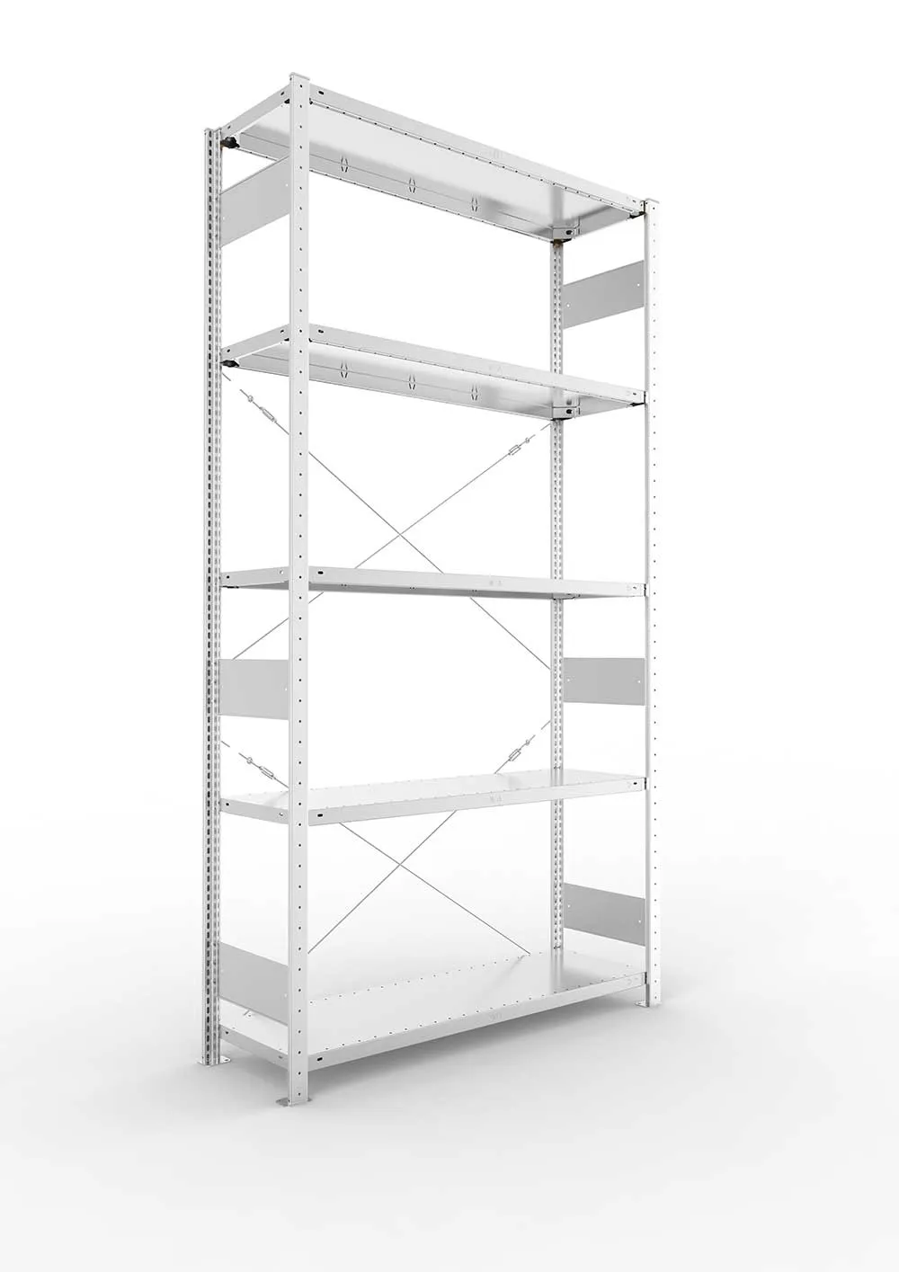 Palettenregal Ständer 120/20 S – 490×110 cm, verzinkt
