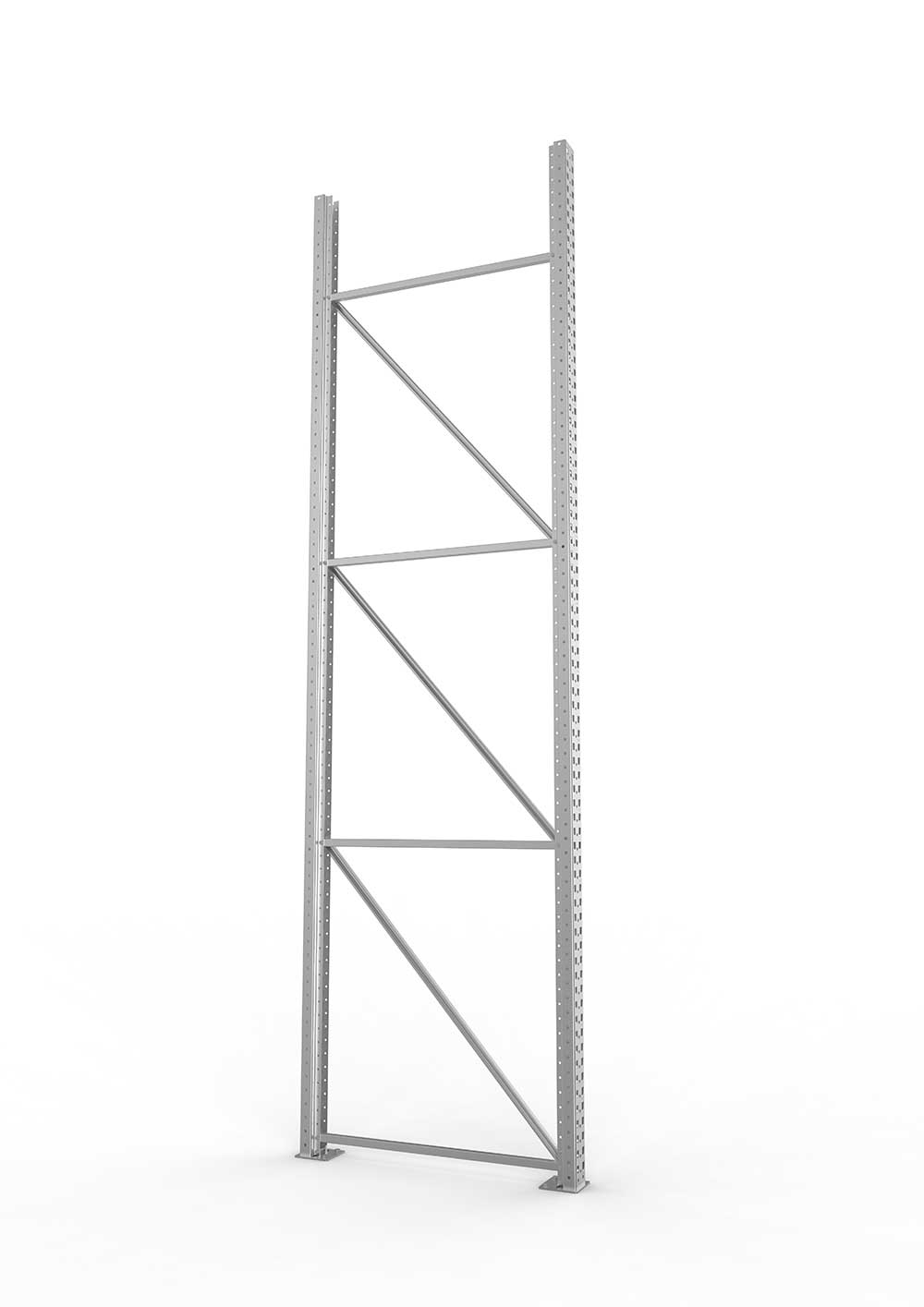 Palettenregal Ständer 100/20 S – 380×110 cm, verzinkt