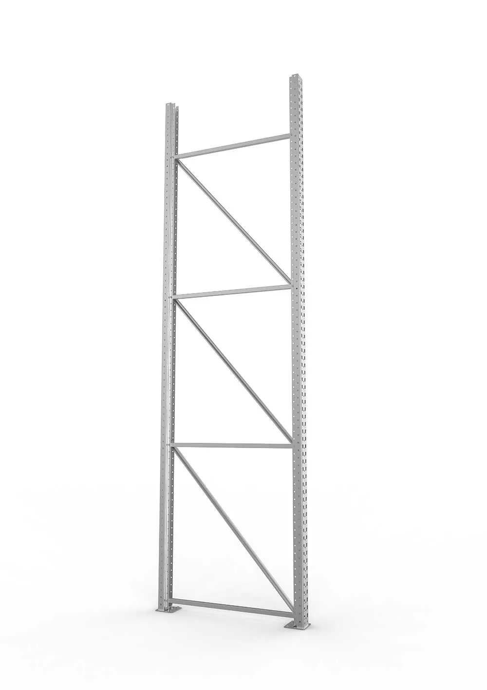 Palettenregal Ständer 100/20 S – 380×110 cm, verzinkt