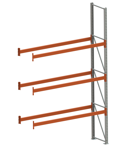 Palettenregal Extrastabil Anbauregal – 440×270×80 cm, 4 Ebenen
