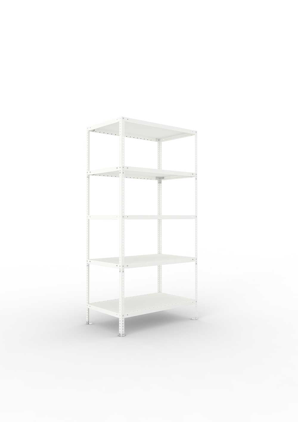 Kellerregal Pro Schraubsystem Grundregal 200×100×60 cm, 100 kg, 5 Böden