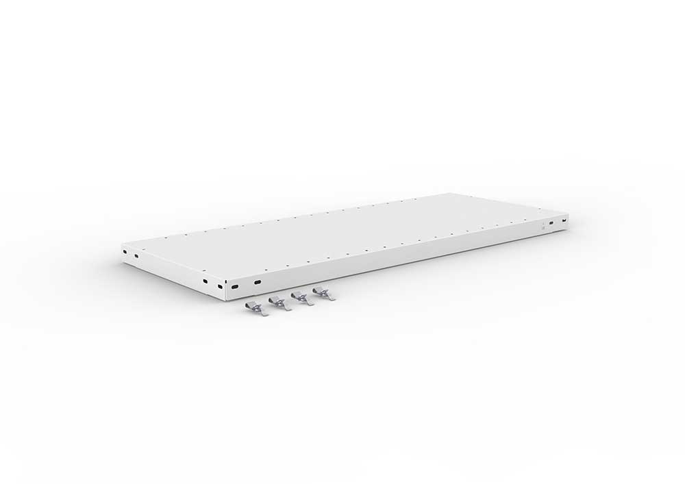 Metallregal Zusatzboden – 100×40 cm, 230 kg, RAL 7035